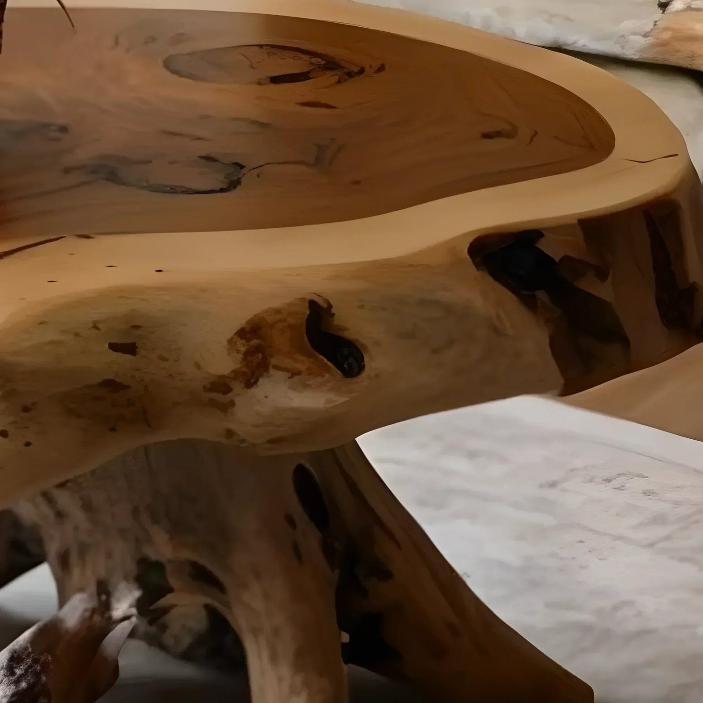 Handmade coffee table, modern driftwood coffee table